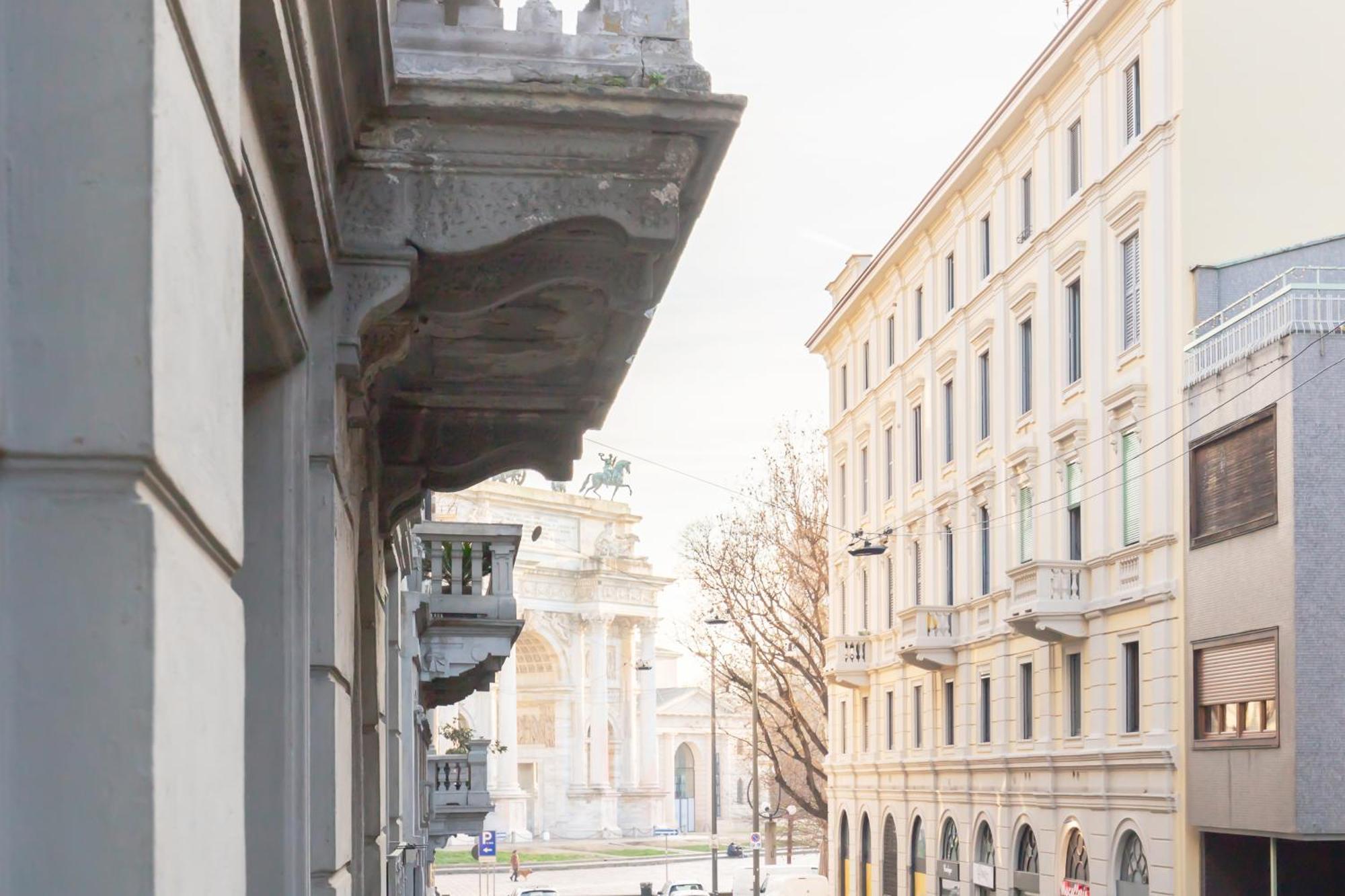 ミラノArco Della Pace Corso Sempione - Exceptional Locationアパートメント エクステリア 写真
